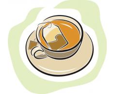 INDIGOS 4051719831641 Wandtattoo ME172 eine Tasse warmen Tee Teebar Teaparty 60 x 57 cm