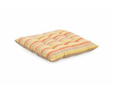 Galileo Casa Streifen Sitzkissen, Baumwolle, 40 x 40 x 3 cm 40x40x3 cm beige