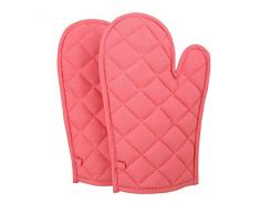 Shalinindia Baumwolle Ofen-Handschuhe Im 2Er Set Gesteppte Kochen Handschuhe, Og02 - 3537P, Staubigen Stieg, 8 X12 Zoll