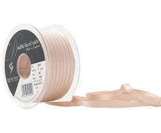 Berisfords Doppelseitiges Satinband, 7 mm x 100 m, Ecru