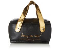 Totally Addict KA2251/Web Lunch Bag schwarz Lunch Box Kühlelement Polyester + PS Noir-doré 22 x 14, 50 x 23, 30 cm