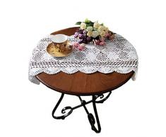 USTIDE Tischläufer, gehäkelt, Spitze 15X27inches weiß 2