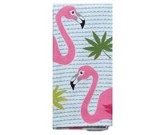 Kay Dee Flamingo Dual Purpose Terry Towel Küchentuch, Baumwolle, verschieden, 16 x 26