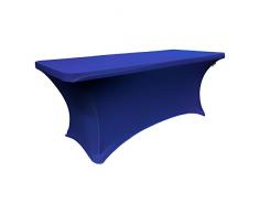 LA Leinen Spandex Tischdecke für einen rechteckigen Tisch 182 cm 6-Foot Rectangular Table (72 L x 30 W x 30 H) königsblau