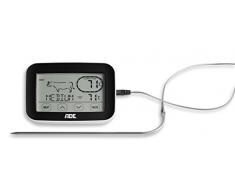 ADE BBQ 1408 Funk-Bratenthermometer. Digitales Grill-Thermometer mit Touch-Display, Funkempfänger, Messgabel aus Edelstahl. Elektronisches Ofenthermometer für den perfekten Garpunkt. Inkl. Batterien