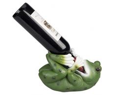 MyGift Weinregal, Frosch, für 1 Flasche, Kunstharz