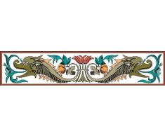 INDIGOS 4051719713015 Wandtattoo MF107 Drachen Vogel Ornament Tribal Pflanze 40 x 8 cm