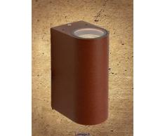 Lucide BOOGY - Wandstrahler Außen - GU10 - IP44 - Rostfarbe