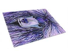 Caroline s Treasures ss8800lcb Pudel Glas Schneidebrett, groß, Multicolor