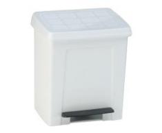 Denox 24130.050 Treteimer, 23 l, Polypropylen, Weiß