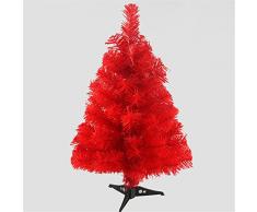 KUPARK Künstlicher Weihnachtsbaum mit Kunststoffständer, 61 cm rot