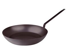 Pentole Agnelli Lionese Pfanne mit Griff, leicht, Eisen, Grau 40 cm grau