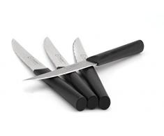 Berghoff Kunststoffgriff 6 x Steakmesser, Edelstahl, schwarz, 11.5 x 0.1 x 0.1 cm