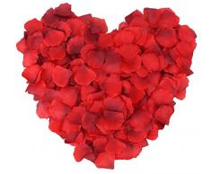 PAVILIA B17060022-07 Künstliche Rosenblätter für Hochzeitsblumen, Farbverlauf Rot