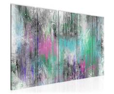 Bilder Abstrakt Wandbild 200 x 80 cm Vlies - Leinwand Bild XXL Format Wandbilder Wohnzimmer Wohnung Deko Kunstdrucke Bunt 5 Teilig - MADE IN GERMANY - Fertig zum Aufhängen 019055c