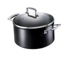 Le Creuset Aluminium-Antihaft Fleischtopf mit Glasdeckel, Ã 18 cm, PFOA-frei, FÃ¼r alle Herdarten inkl. Induktion geeignet, Anthrazit/Silber