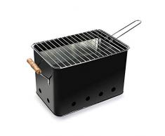 BBQ Grill Tisch Picknick Strand Balkon kompakte 40,5 x 21 x 22,5 cm Holzkohle