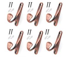 Rannb Handtuchhaken für Mantel Rot-Kupfer-Ton