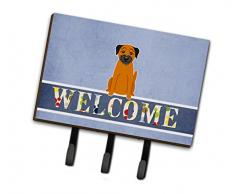 Carolines Treasures Wandhaken Border Terrier Welcome, dreifach
