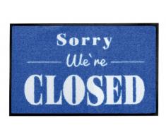 YOUNG GENERATION Shoe-Max YH 101537 W Everclean Fussmatte Sorry Closed 44 x 75 cm, Ocean/hell grau