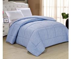 Swift Home Luxus Bettwäsche Kollektion, Mikrofaser, Helles Indigoblau, Twin