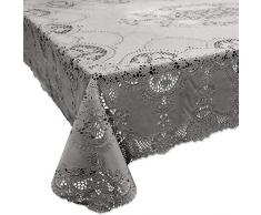 Tischdecken Amira Vinyl 137x180cm Grey