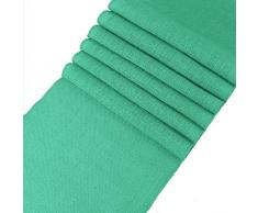 MDS Tischläufer für Hochzeit, 30,5 x 274,3 cm, Jute, rustikal, Natur, Jute, Landhausstil 1 Mint