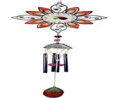 StealStreet 98702 Windspiel, Motiv Marienkäfer, Polyresin, Einsatz, Sonnenblume, 81 cm