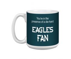 Tree-Free Greetings XM28131 Jumbo-Tasse, Motiv Eagles Football Fan, 570 ml
