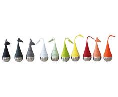 VIVA scandinavia 9102150 Teesieb aus Silikon und Edelstahl, Rot, Grün, Schwarz, Grau, Gelb, Blau, Orange, 10 x 6 x 9 cm