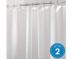 InterDesign Dusche Liner, weiß, 2 Stück
