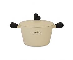 Berghoff Kochtopf mit Deckel, Aluguss, beige, 1.4 cm