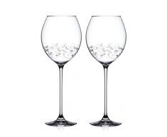 Diamante 5201.352 Herz Weißwein Weingläser, Glas, 470 milliliters