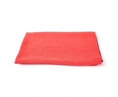 LinenMe, Lara Badetuch aus korallenrotem Leinen, 100 x 140 cm 0254901
