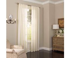 Eclipse Schlaufenvorhänge für Schlafzimmer, Einzelpaneel 52 x 84 elfenbeinfarben