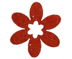 Petras Bastel News Streudeko, Fliz, orange, 18 x 12 x 5 cm