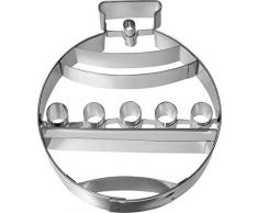 Birkmann 1010699410 Ausstechform Christbaumkugel, 10,4 cm, Kunststoff, Grau, 5 x 3 x 2 cm