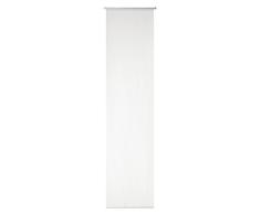 Deko Trends Schiebevorhang mit Alupaneelwagen und Beschwerungsstange, Polyester, rein-weiß, 245 x 60 cm