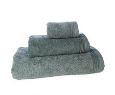Aneesi Bath & Leisure 50 x 100 cm Ultima Handtuch aus reiner Baumwolle, Steingrau