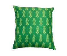 SouvNear Kissenbezüge 45,7 x 45,7 cm – Kissenbezug mit Reißverschluss – dekorativer grüner Kissenbezug mit goldenem Digitalblockdruck – Kissenbezug für Couch, Sofa, Ottomane, Betten, Schaukelstühle