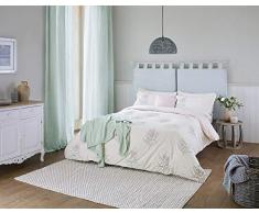 Sanderson Protea Flower Bettbezug, Meerrosa, 100% Baumwollperkal, Fadenzahl 220, Rose, Einzelbett