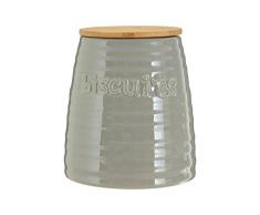 Premier Housewares Chalk Board Kanister, weiÃe Keramik, mit 8cm Kreide