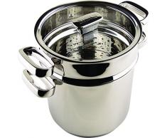 Zanussi Positano Edelstahl Pasta Topf mit Glasdeckel, Silber, 20Â cm