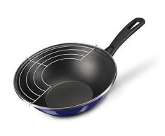 LA Atenas Wok, emaille, blau, 28 cm