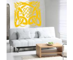 INDIGOS 4052166054010 Wandtattoo w291 Ornament, Orient Wandaufkleber 120 x 119 cm, gold