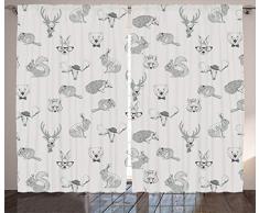 ambesonne Wohnungs Decor Kollektion, Fenster Behandlungen, Wohnzimmer Schlafzimmer Vorhang 2 Platten Set,, Textil, Multi 19, 108W x 84L