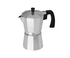 Jata Hogar Espressokocher, Aluminium, Silber, 16.3 x 13.8 x 23 cm