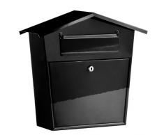 Premier Housewares Briefkasten 37x38x14 cm Schwarz