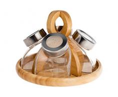 Home Gewürzregal, Holz/Acryl, Braun