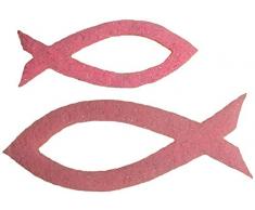 Petras Bastel News Streudeko, Fliz, rosa, 18 x 12 x 5 cm